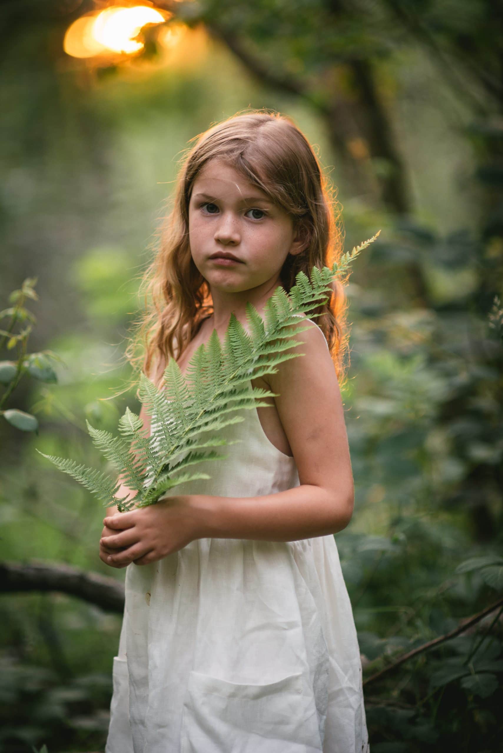 Portrait de Jade en fin de journée, séance photo à Oraison